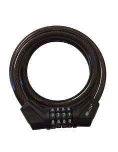 Antifurt Cablu Spiralat Luta, Inchidere Cifru, 11x1000mm