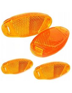 Set 4 Catadioptri Reflectorizanti, Portocaliu, Prindere...