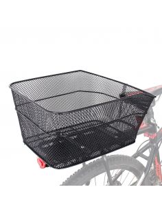 Cos Portbagaj Spate Decupat, Negru, Metalic