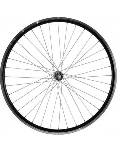 Roata 28 Spate, Janta Dubla Aluminiu 622x19 (36H, 14G), Ax cu piulite, Negru