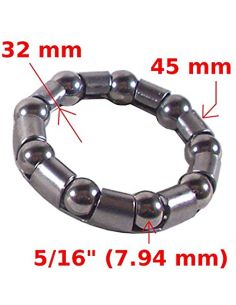 Set 2 Coronite 5/16inch x 9 Pedalier 45mm Luta Rookie,...