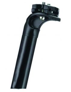 Tija Sa Cu Diametru 31.6 mm Din AL 6061 + Cap Aliaj , Lungime 400 mm, Neagra, Prindere 2 suruburi